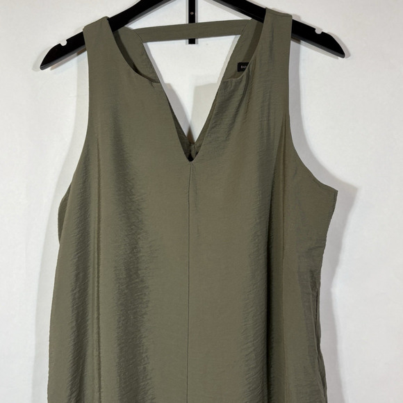 Banana Republic Women's Size L Sleeveless Relaxed Fit Shift Dress Olive Green - Picture 4 of 14
